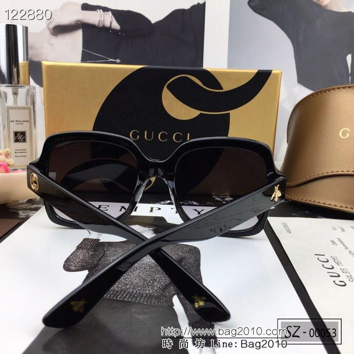 GUCCI古馳 新款太陽鏡 遮擋有害光線防輻射 出行旅遊必備品 00053  lly1323